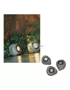 Imex LL/003/3 Set of 3 stones with LEDs and transformer